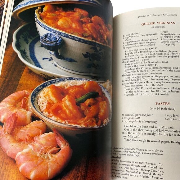 Favorite meals from Williamsburg Cookbook Vintage Book Softcover Recipes - Picture 7 of 16